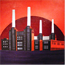 Gemma Detti, Original acrylic painting on canvas, Battersea Powerstation 3 Medium image. Click to enlarge