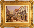 Gordon Lees, Original oil painting on canvas, Stonegate, York Medium image. Click to enlarge