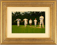 John Haskins, Original oil painting on panel, Cricket Scene Medium image. Click to enlarge