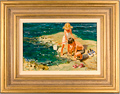 John Haskins, Original oil painting on panel, Untitled Medium image. Click to enlarge