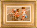 John Haskins, Original oil painting on panel, Untitled Medium image. Click to enlarge