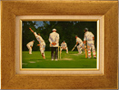 John Haskins, Original oil painting on panel, Cricket Medium image. Click to enlarge
