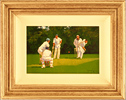 John Haskins, Original oil painting on panel, Cricket Match Medium image. Click to enlarge