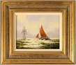 Ken Hammond, Original oil painting on canvas, Marine Scene Medium image. Click to enlarge