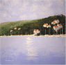 Ken Hammond, Original oil painting on canvas, Cornish Harbour Medium image. Click to enlarge