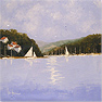 Ken Hammond, Original oil painting on canvas, Cornish Harbour Medium image. Click to enlarge
