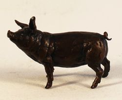 Michael Simpson, Bronze, Pig Medium image. Click to enlarge