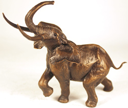 Michael Simpson, Bronze, Bull Elephant Medium image. Click to enlarge