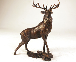 Michael Simpson, Bronze, Noble Stag Medium image. Click to enlarge