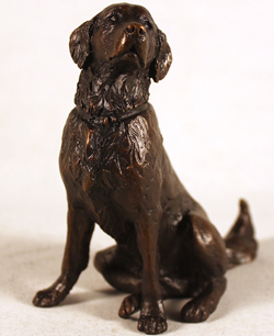 Michael Simpson, Bronze, Retriever Sitting Medium image. Click to enlarge