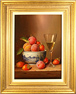 Raymond Campbell, Original oil painting on panel, Summer Fruits Medium image. Click to enlarge