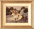 Richard Telford, Original oil painting on canvas, Village in Snow Medium image. Click to enlarge