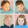 Stanley Kerr, Original oil painting on canvas, Audrey, Arthur, Cato, Ela