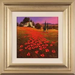 Steve Thoms, Original oil painting on panel, Poppy Fields Medium image. Click to enlarge
