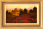 Steve Thoms, Original oil painting on panel, Tuscan Landscape