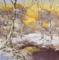 Terry Evans, Original oil painting on canvas, Winter in the Yorkshire Dales Medium image. Click to enlarge