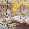 Terry Evans, Original oil painting on canvas, Winter in the Yorkshire Dales Medium image. Click to enlarge