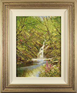 Terry Evans, Original oil painting on canvas, Woodland Spring, Yorkshire Dales Medium image. Click to enlarge