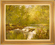 Terry Evans, Original oil painting on canvas, River Scene Medium image. Click to enlarge