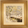 Terry Evans, Original oil painting on canvas, Swaledale in Snow Medium image. Click to enlarge