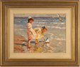 Vitali Bondarenko, Original oil painting on canvas, Beach Scene Medium image. Click to enlarge