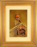 Wayne Westwood, Original oil painting on panel, Robin Medium image. Click to enlarge