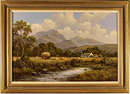Wendy Reeves, Original acrylic painting on canvas, River Scene Medium image. Click to enlarge