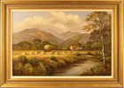 Wendy Reeves, Original oil painting on canvas, Country Scene Medium image. Click to enlarge