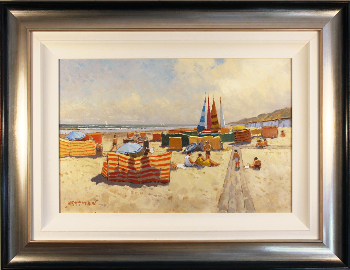 William Heytman, Original oil painting on canvas, A Day at the Beach