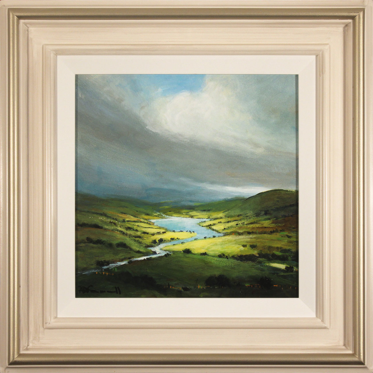 Alan Smith, Original oil painting on panel, Golden Light, The Lake District 