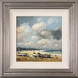 Alan Smith, Original oil painting on panel, Rising Winds, Scarborough Medium image. Click to enlarge