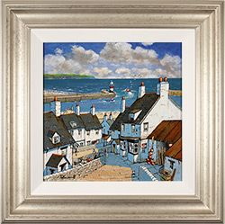 Alan Smith, Original oil painting on panel, Down to the Harbour Medium image. Click to enlarge