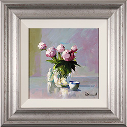 Alan Smith, Original oil painting on panel, Peonies Medium image. Click to enlarge