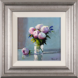 Alan Smith, Original oil painting on panel, Peonies Medium image. Click to enlarge