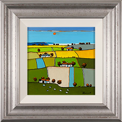 Alan Smith, Original oil painting on panel, Fields of Gold and Green Medium image. Click to enlarge