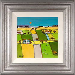 Alan Smith, Original oil painting on panel, Yorkshire Blue Medium image. Click to enlarge
