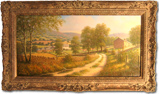Alan Dinsdale, Original oil painting on canvas, Country Scene Medium image. Click to enlarge