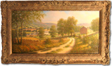 Alan Dinsdale, Original oil painting on canvas, Country Scene