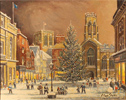 Alan Stuttle, Original oil painting on canvas, York Minster from St.Helen's Square Medium image. Click to enlarge