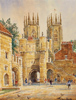 Alan Stuttle, Watercolour, York Minster from Bootham Bar Medium image. Click to enlarge