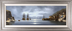Alex Hill, Original oil painting on panel, Smuggler's Bay Medium image. Click to enlarge