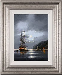 Alex Hill, Original oil painting on panel, Moonlight Cove Medium image. Click to enlarge
