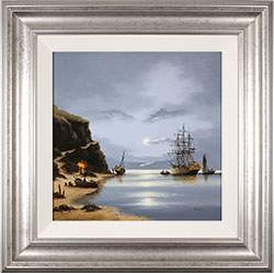 Alex Hill, Original oil painting on panel, Moonlight Cove Medium image. Click to enlarge