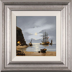 Alex Hill, Original oil painting on panel, Smuggler's Shores Medium image. Click to enlarge