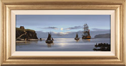Alex Hill, Original oil painting on canvas, Moonlight Escape Medium image. Click to enlarge