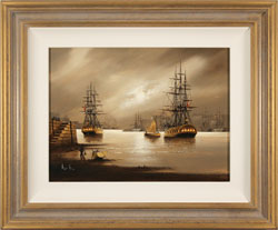 Alex Hill, Original oil painting on canvas, Anchor at Smuggler's Cove  Medium image. Click to enlarge