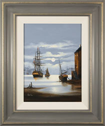Alex Hill, Original oil painting on canvas, Leaving Harbour Medium image. Click to enlarge