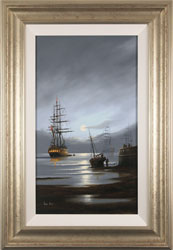 Alex Hill, Original oil painting on panel, Leaving Port Medium image. Click to enlarge