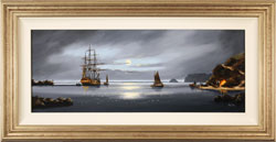 Alex Hill, Original oil painting on canvas, Anchor at Smuggler's Cove Medium image. Click to enlarge