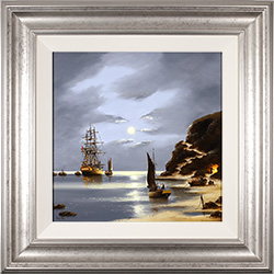 Alex Hill, Original oil painting on panel, Smuggler's Shores Medium image. Click to enlarge